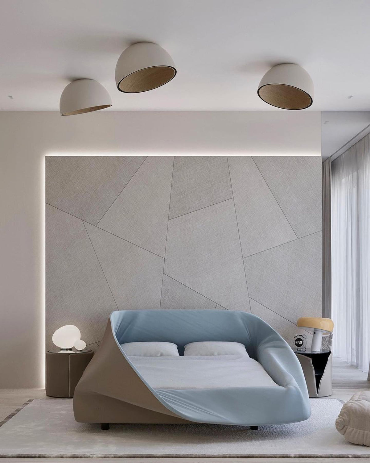 Flanel-loftlampe