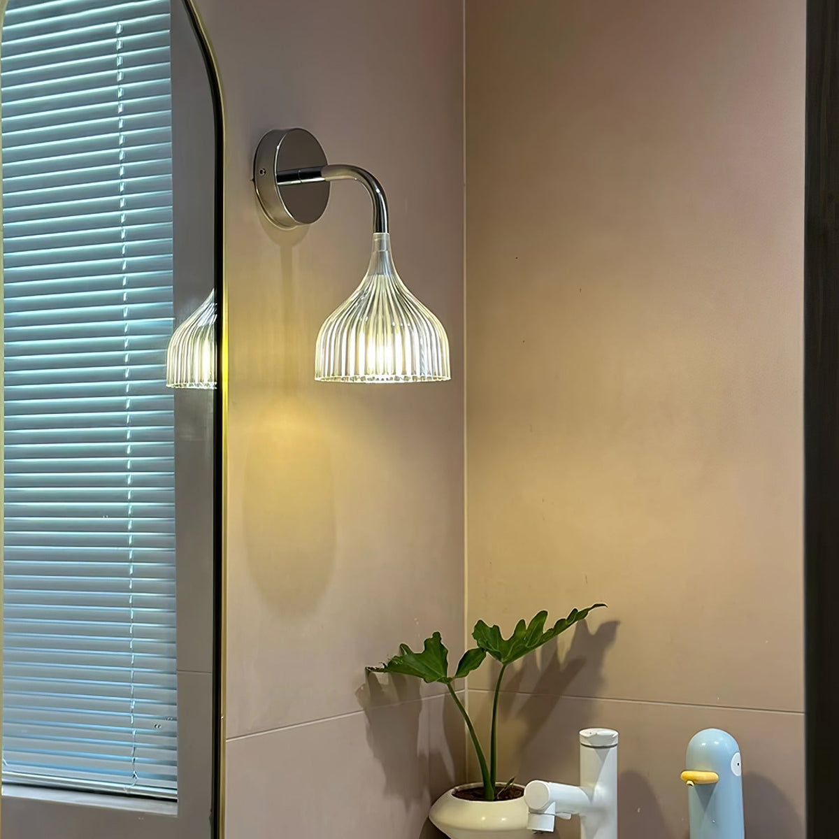 Aurzorus modern minimalistisk vägglampa i plast
