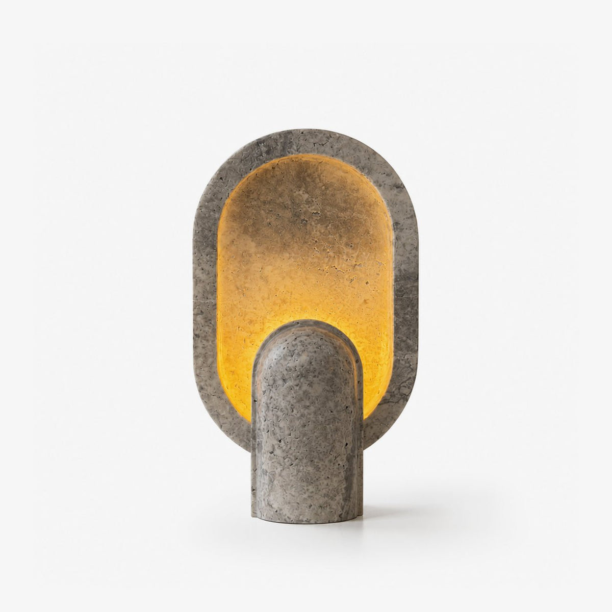 Valeena-bordslampa i travertin