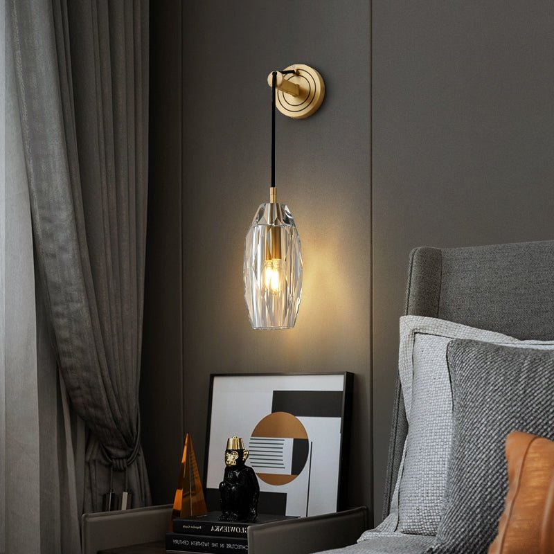 Zodorila modern minimalistisk serie kristallvägglampa
