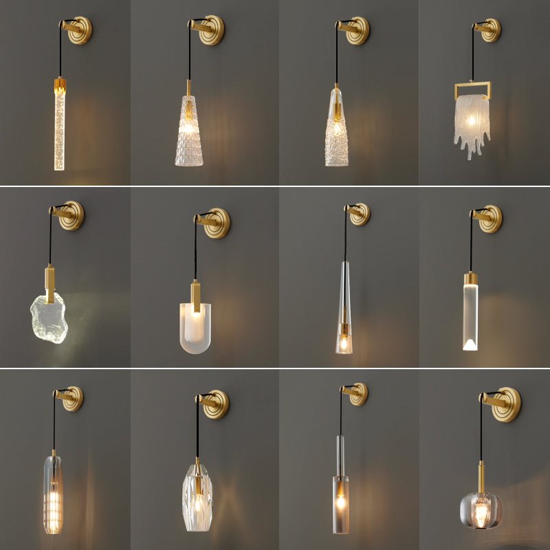 Zodorila modern minimalistisk serie kristallvägglampa