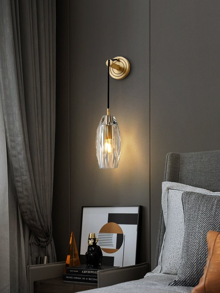 Zodorila modern minimalistisk serie kristallvägglampa