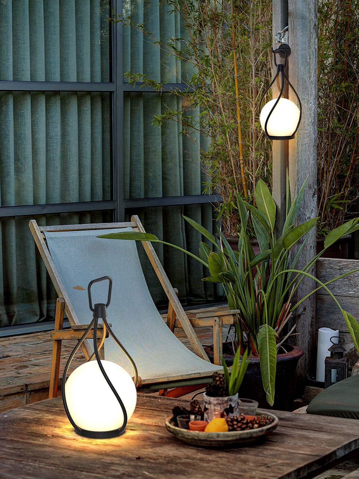 Emma minimalistisk bordslampa i glas