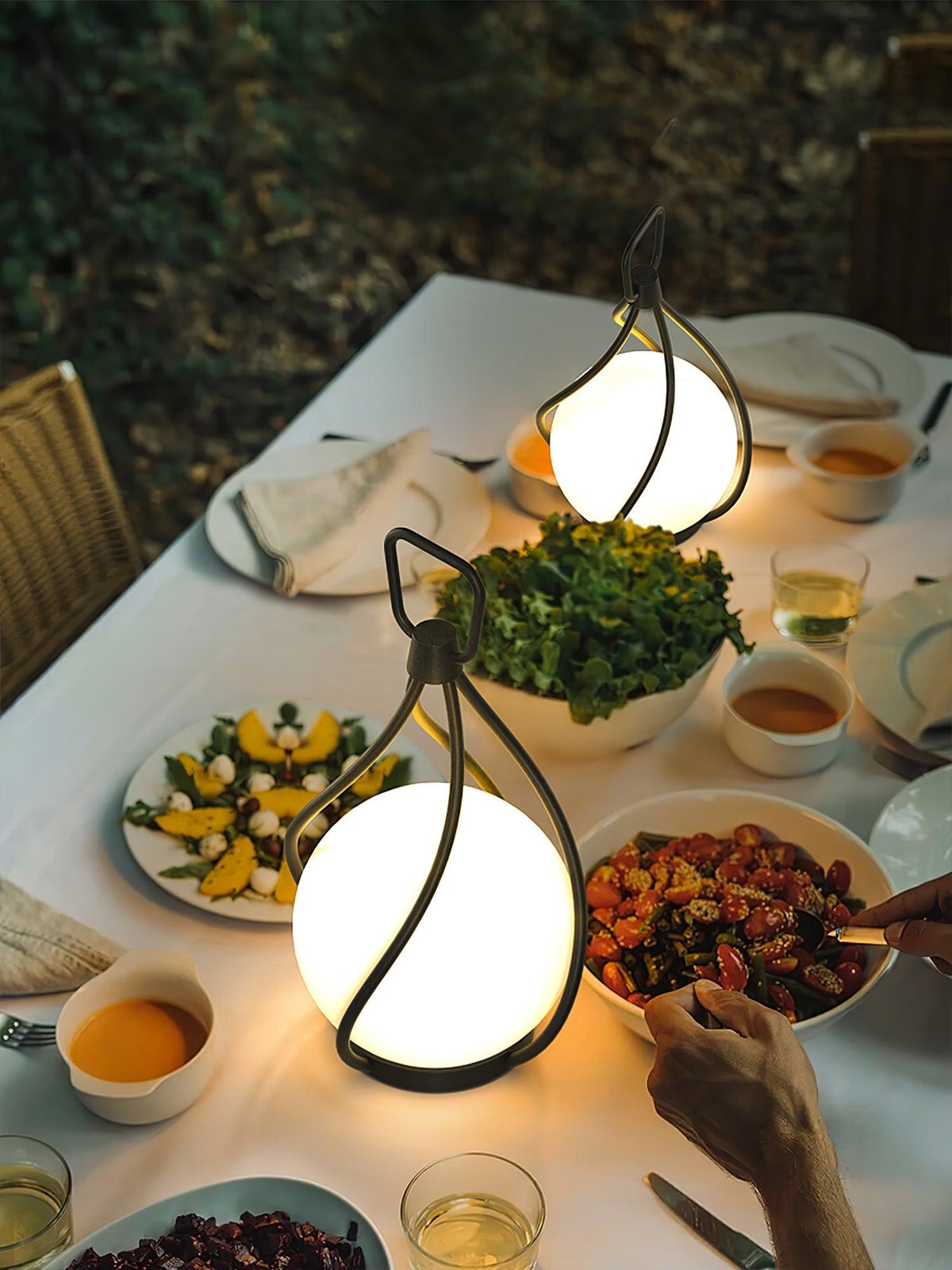 Emma minimalistisk bordslampa i glas