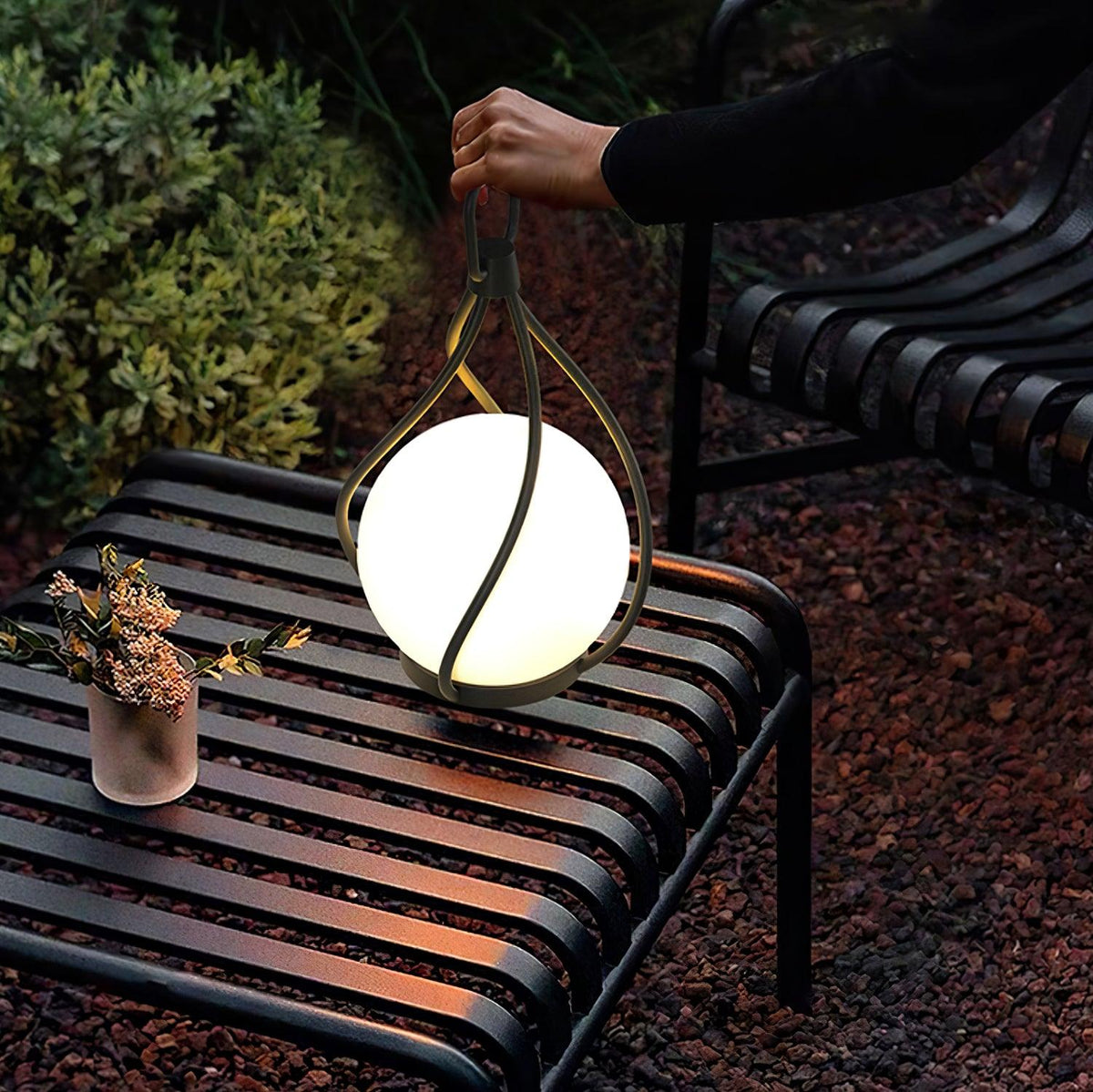 Emma minimalistisk bordslampa i glas