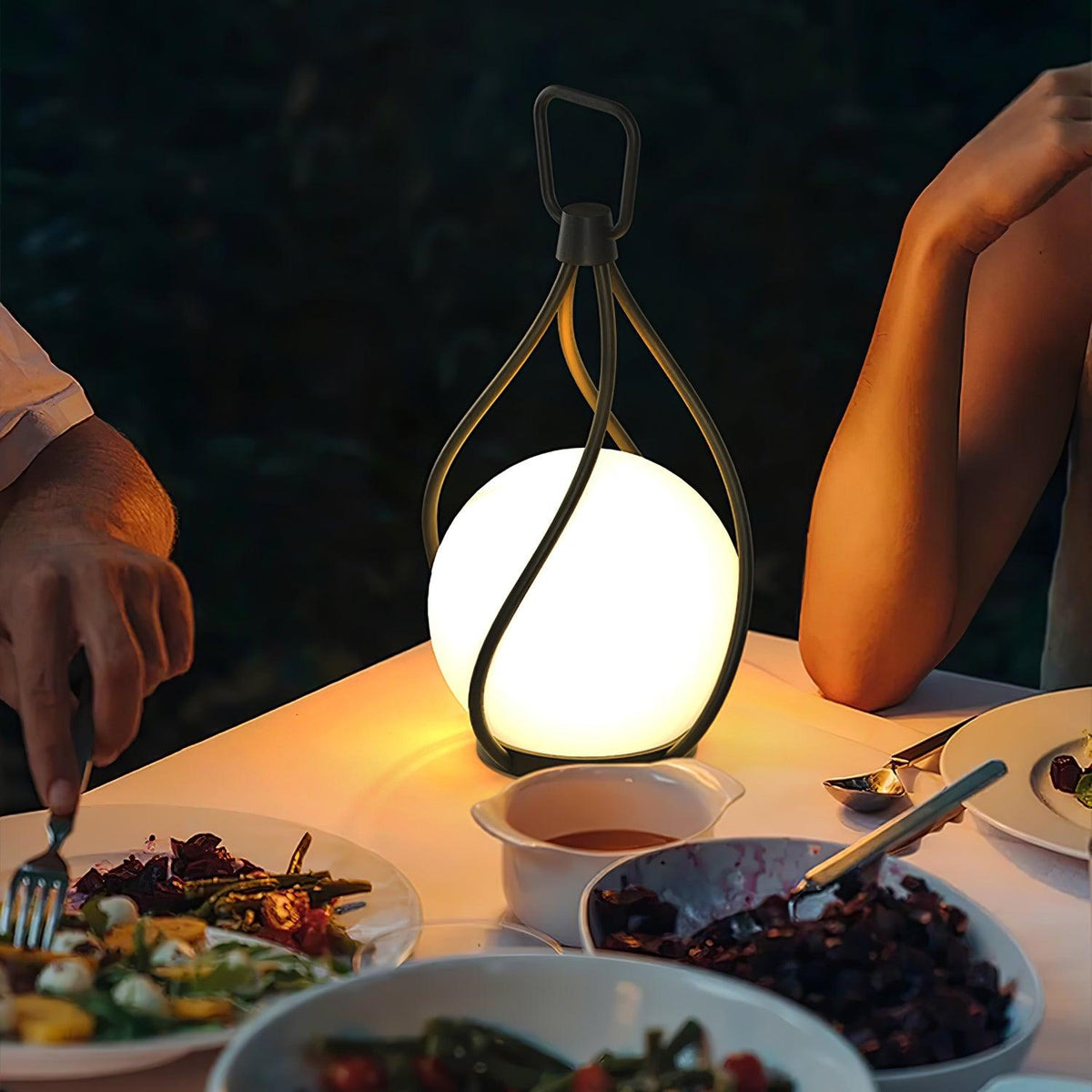 Emma minimalistisk bordslampa i glas