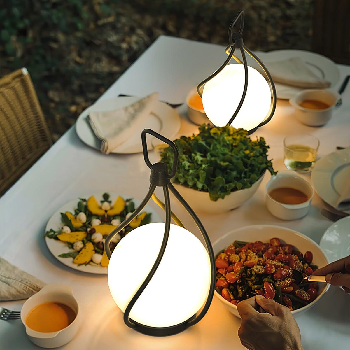 Emma minimalistisk bordslampa i glas