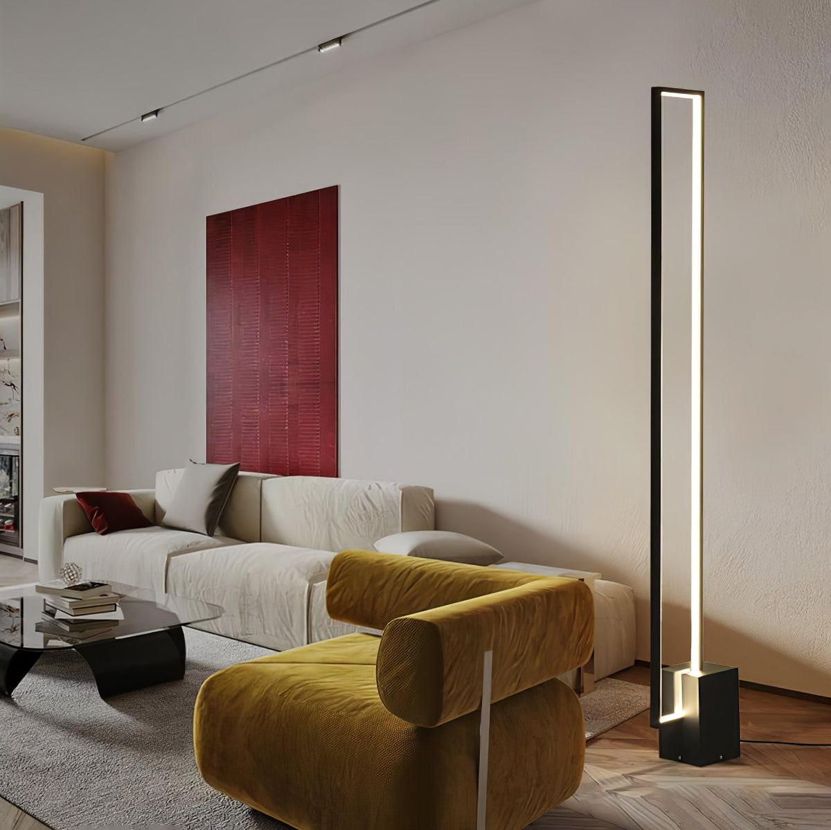 Keloza gulvlampe i aluminium