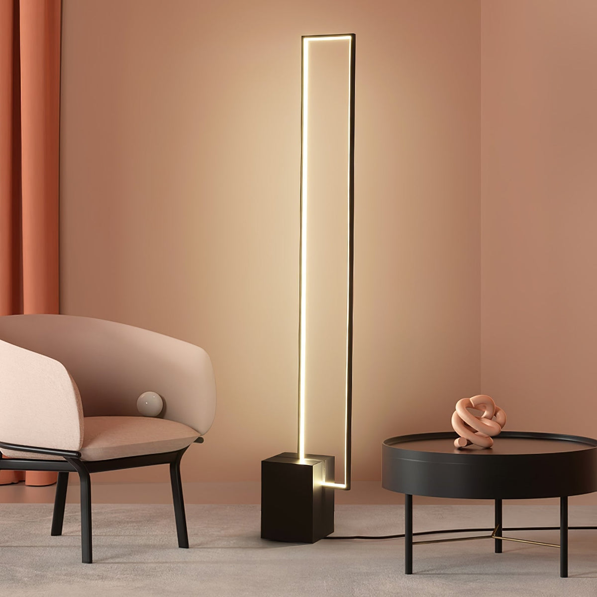 Keloza gulvlampe i aluminium
