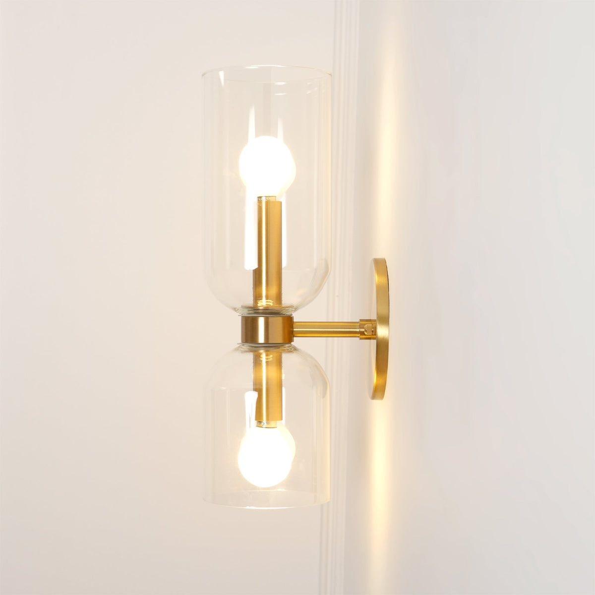 Bryn moderne minimalistisk væglampe i glas