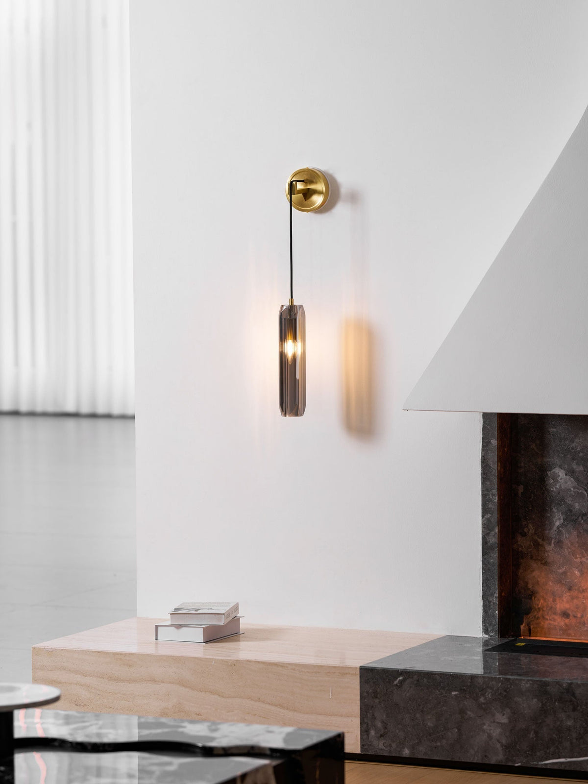 Zodorila modern minimalistisk serie kristallvägglampa
