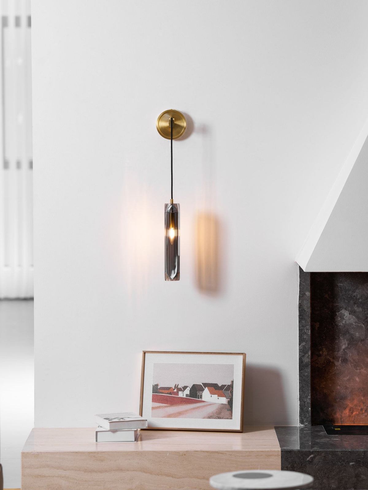 Zodorila modern minimalistisk serie kristallvägglampa