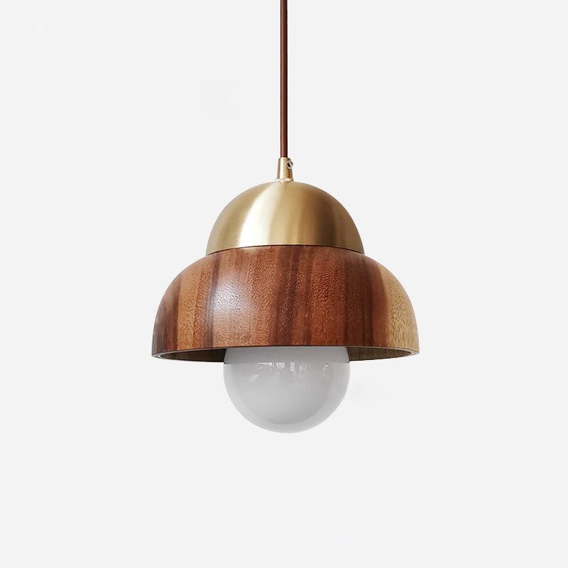 Bronze rustik pendel-lampe i messing