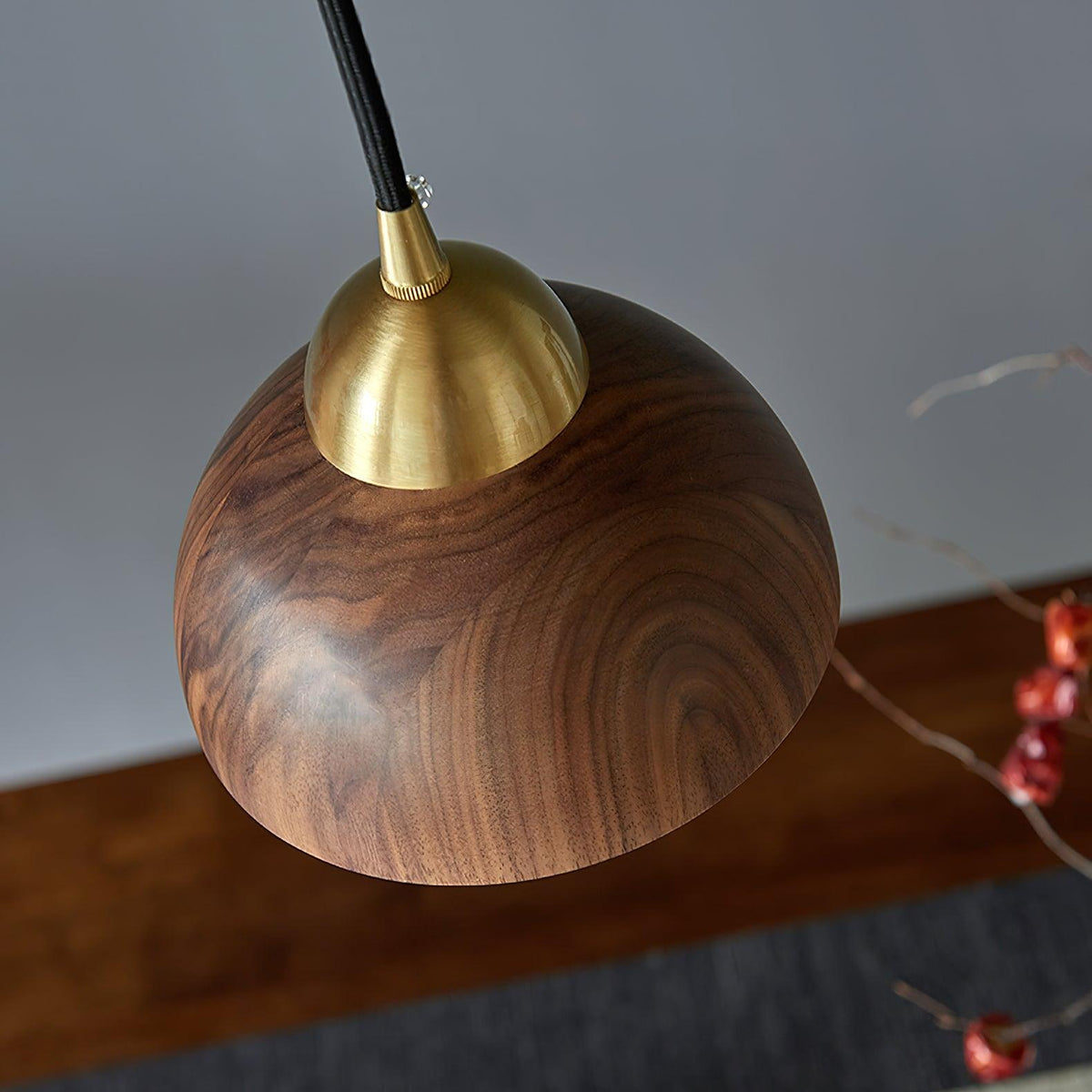 Bronze rustik pendel-lampe i messing