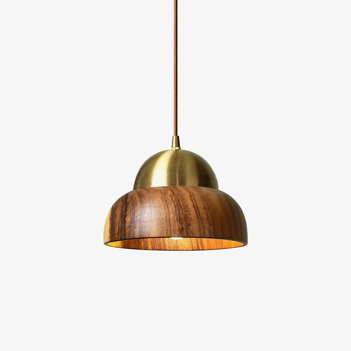 Bronze rustik pendel-lampe i messing