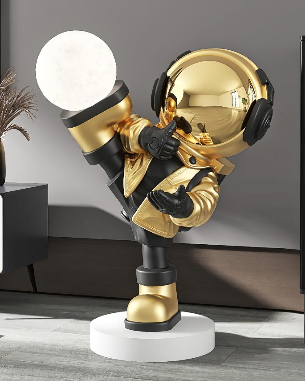 Candeeiro de mesa com figura de astronauta Arloril
