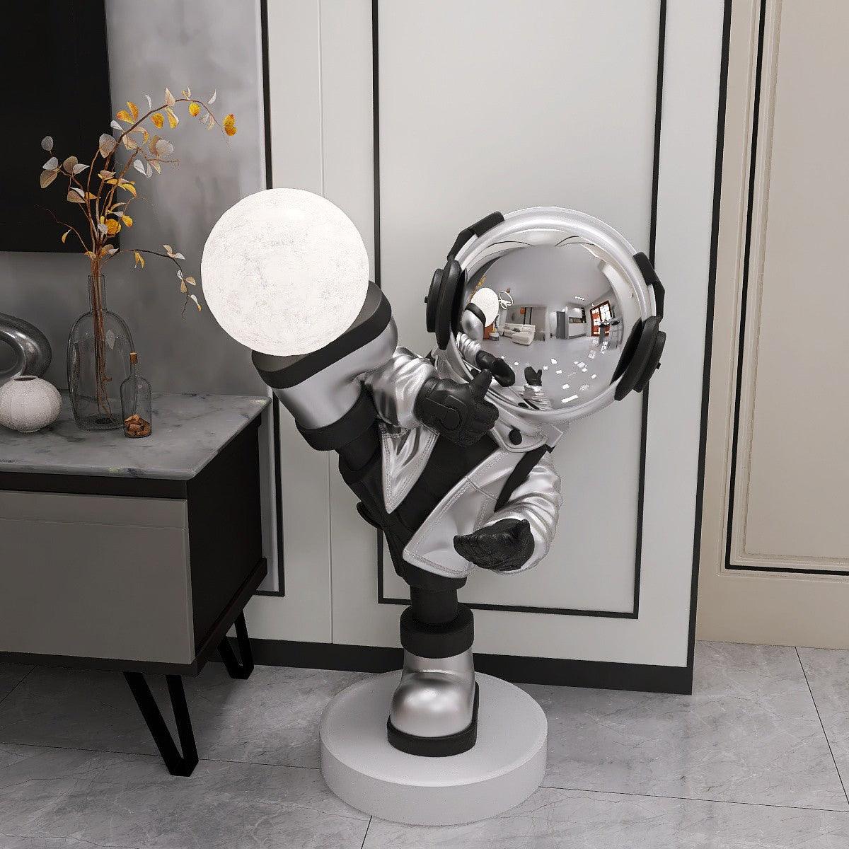 Candeeiro de mesa com figura de astronauta Arloril