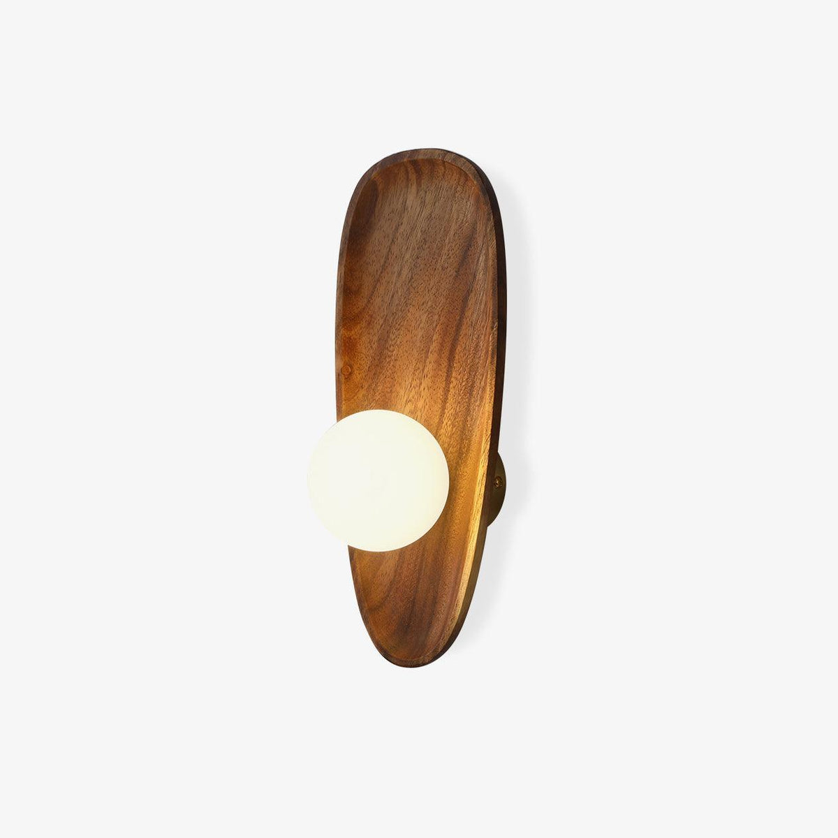 Sylaise moderne minimalistisk væglampe i træ og glas