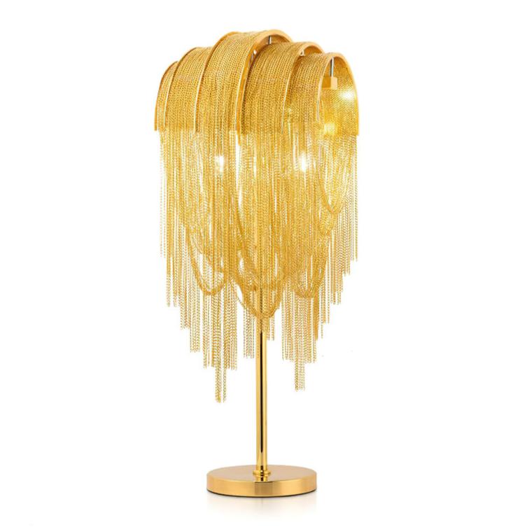 Hune kunstnerisk bordlampe i stål