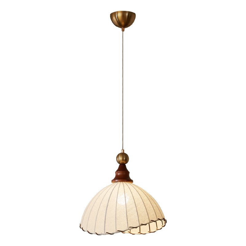 Earian elegant pendellampe i træ og stof