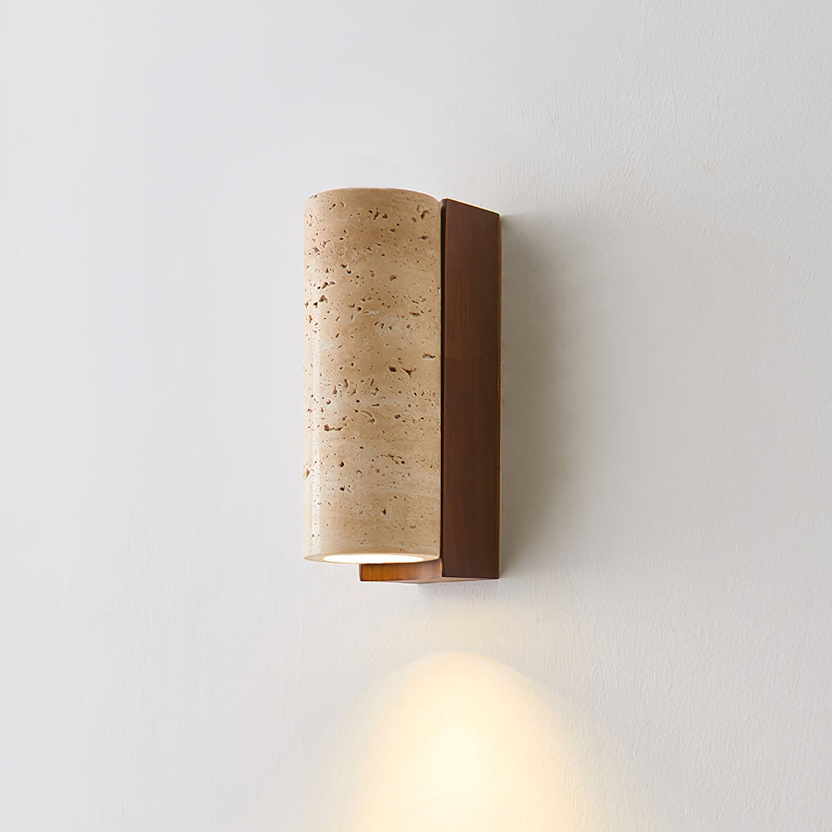 Nula Natural Travertine Wall Lamp