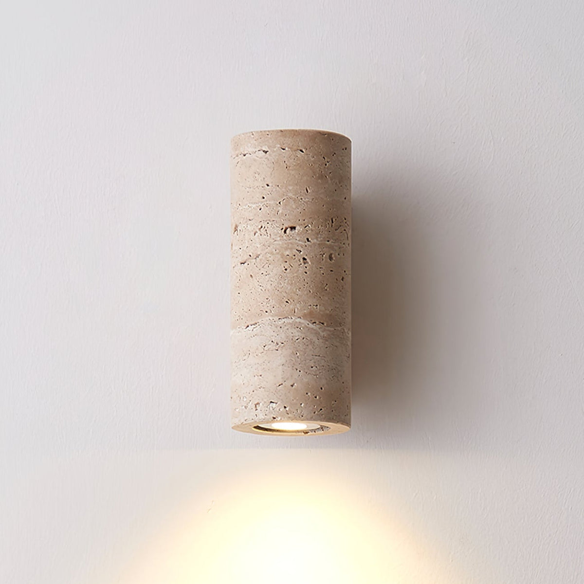 Nula Natural Travertine Wall Lamp