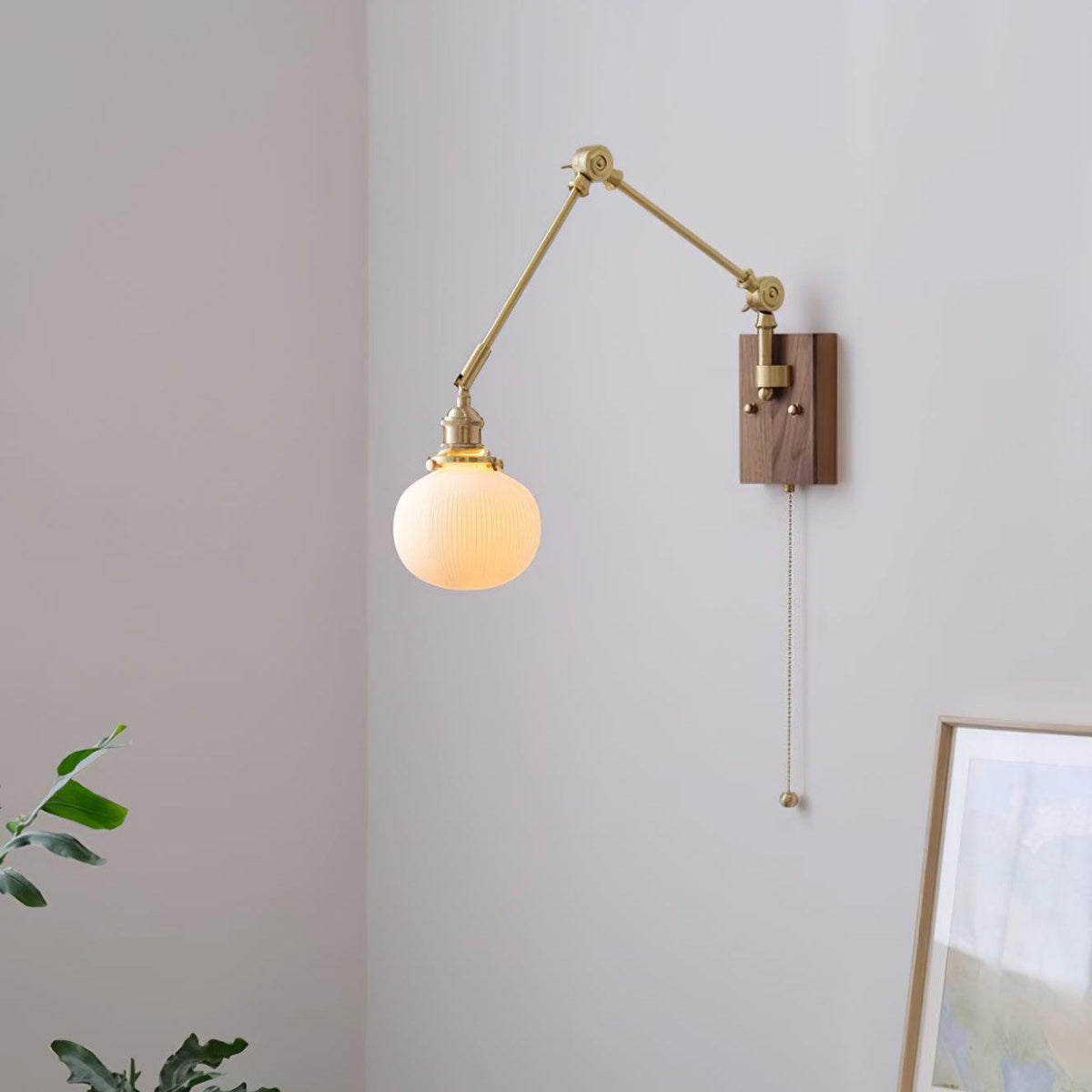 Vetra Vintage Adjustable Swing Arm Wall Lamp