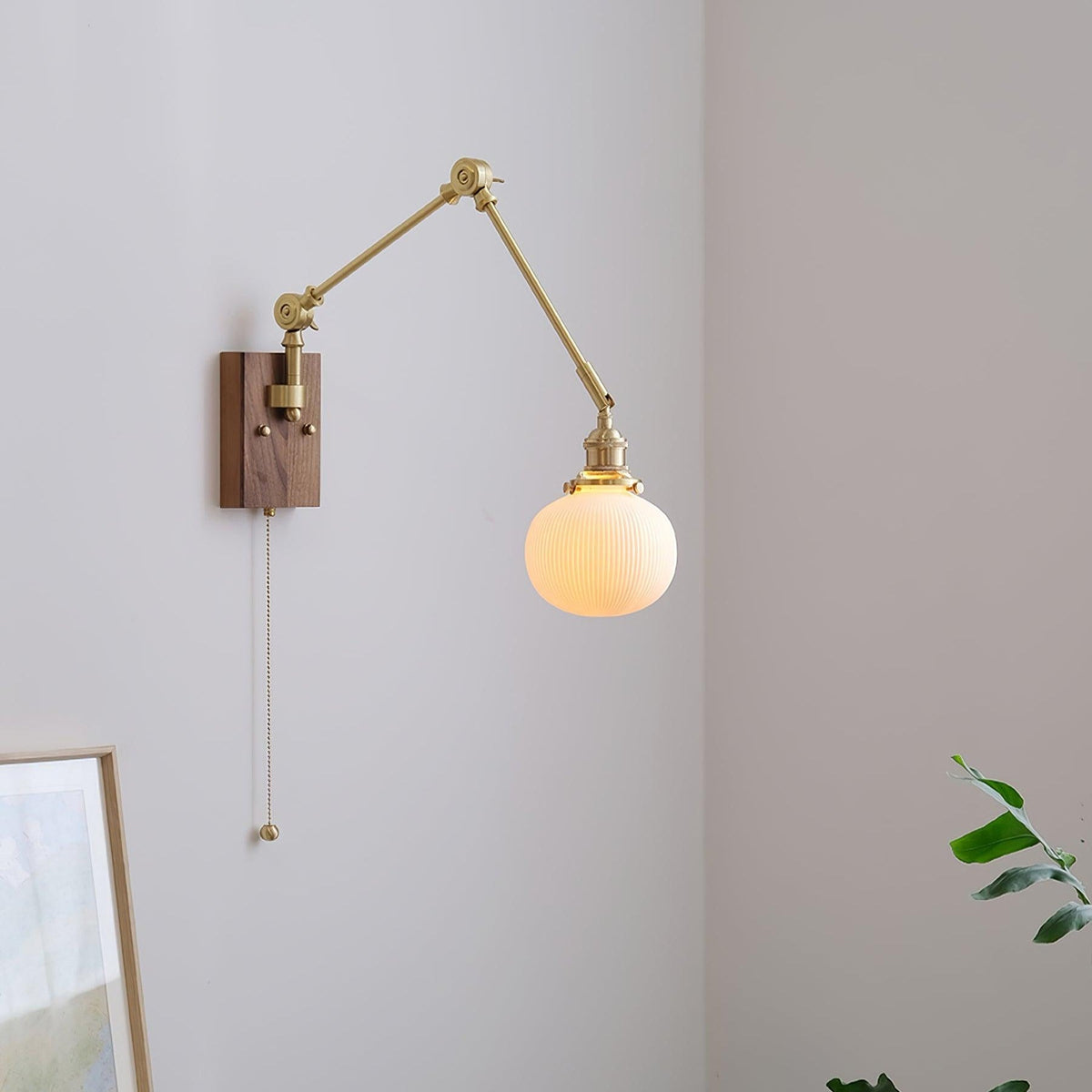 Vetra vintage vägglampa med justerbar svängarm
