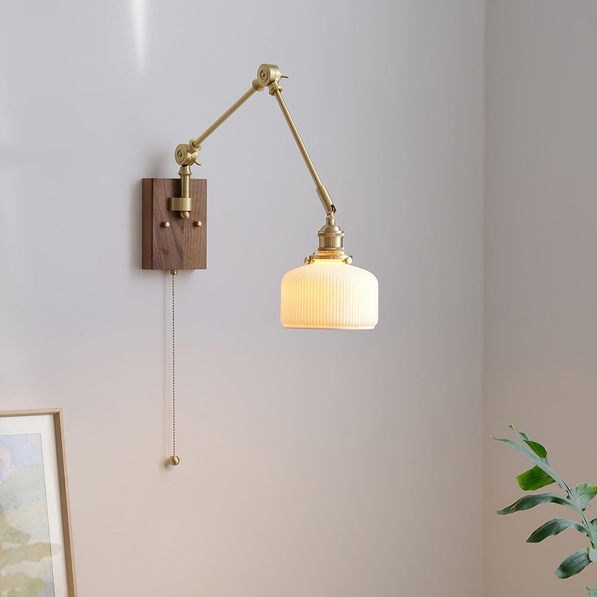 Vetra Vintage Adjustable Swing Arm Wall Lamp