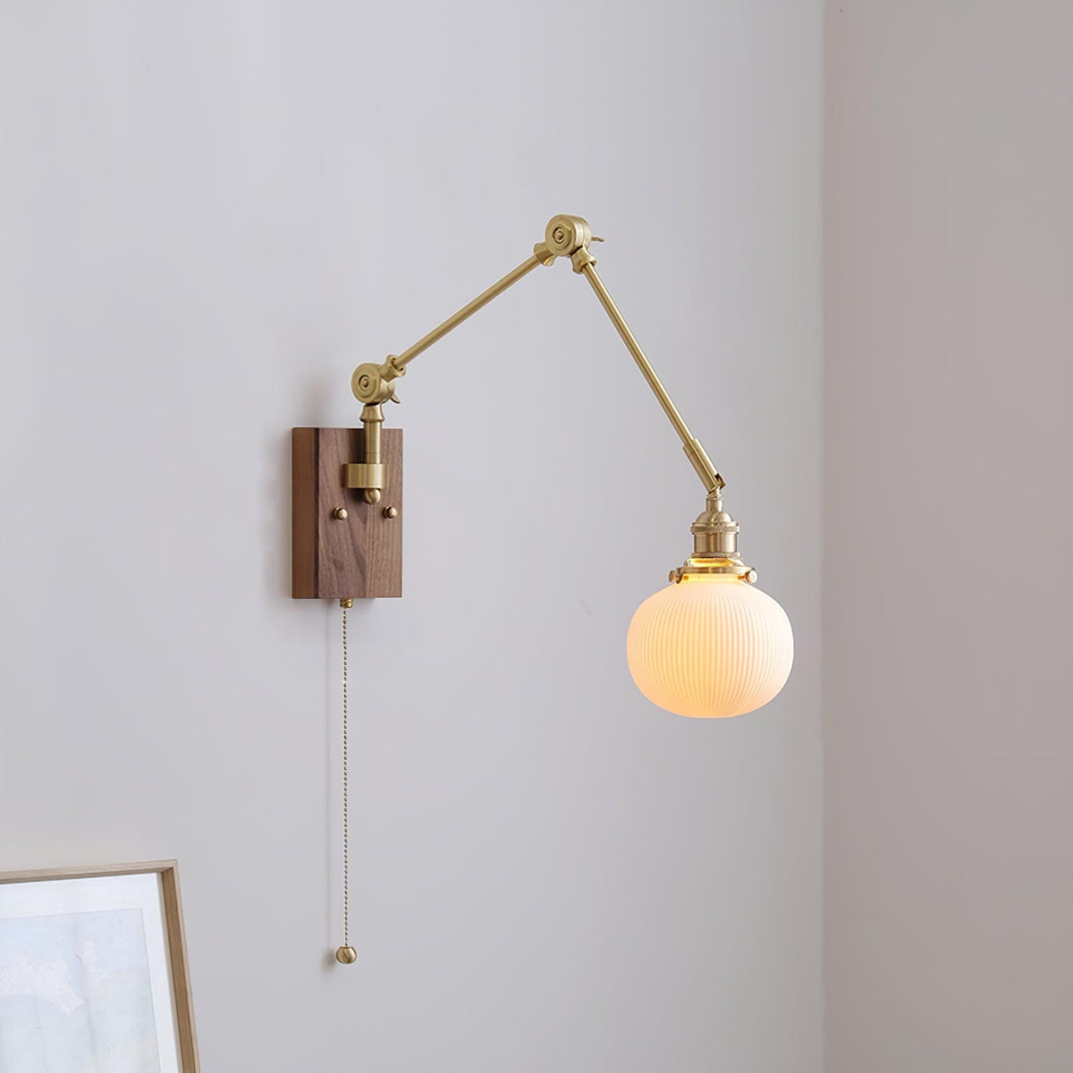 Vetra Vintage Adjustable Swing Arm Wall Lamp