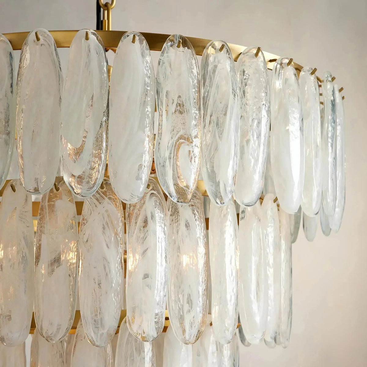 Lustre de vidro fosco Celuira