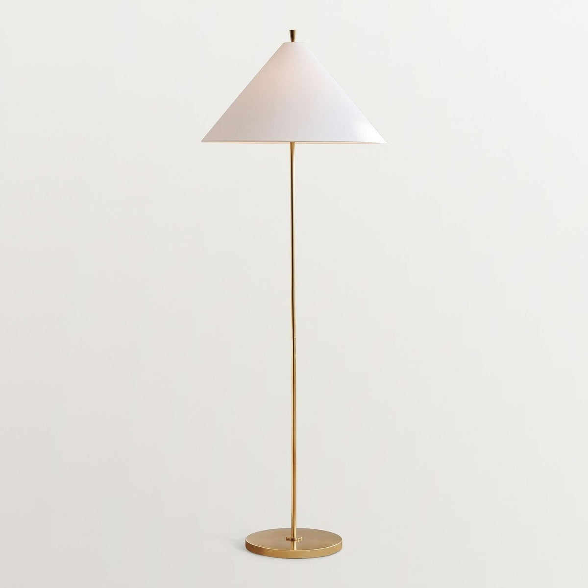 Urath minimalistisk golvlampa i mässing