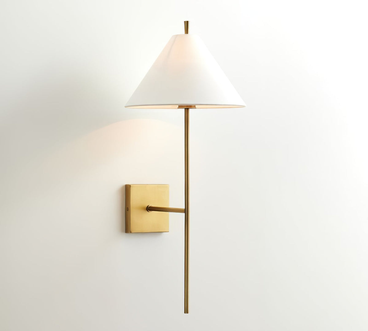 Luz de parede Teld vintage industrial em tecido