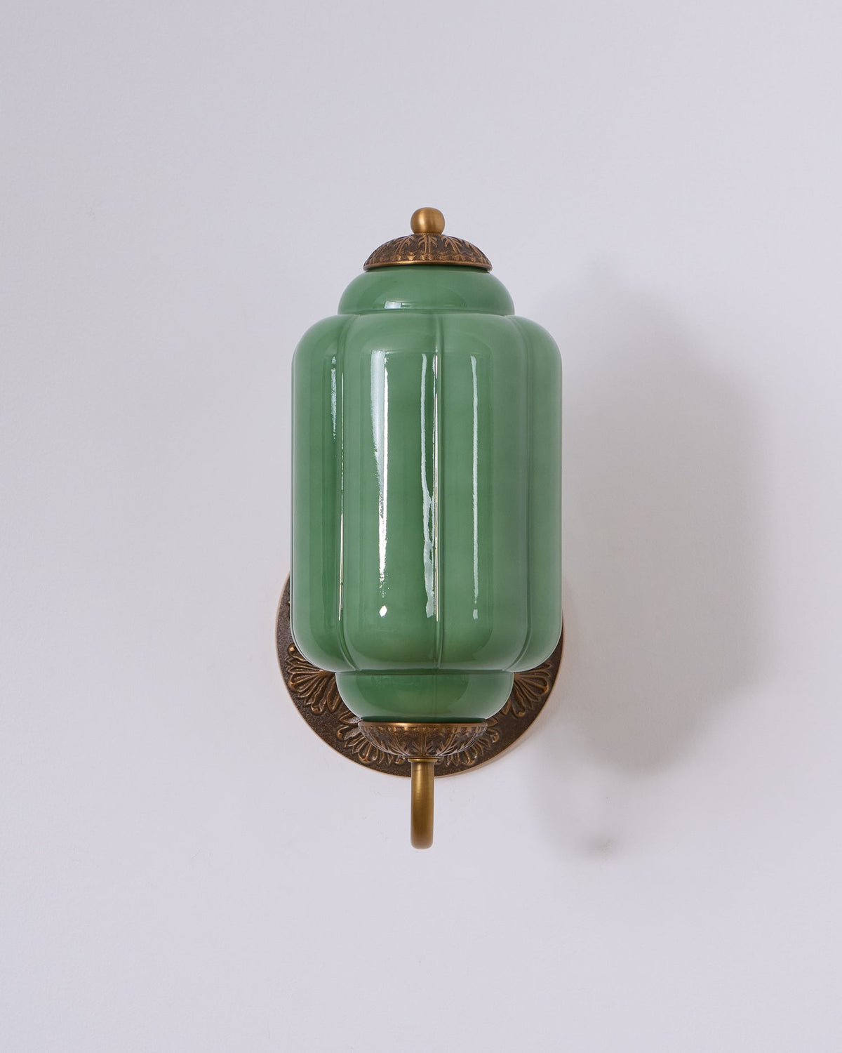 Melvane vintage vägglampa i rosa glas