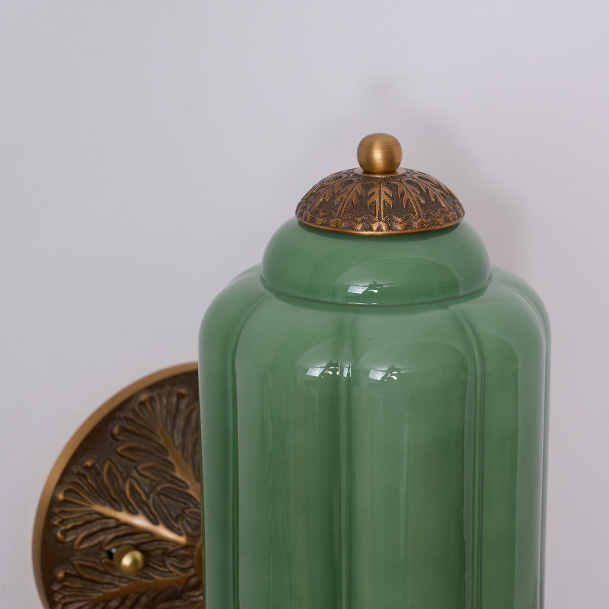 Melvane vintage vägglampa i rosa glas