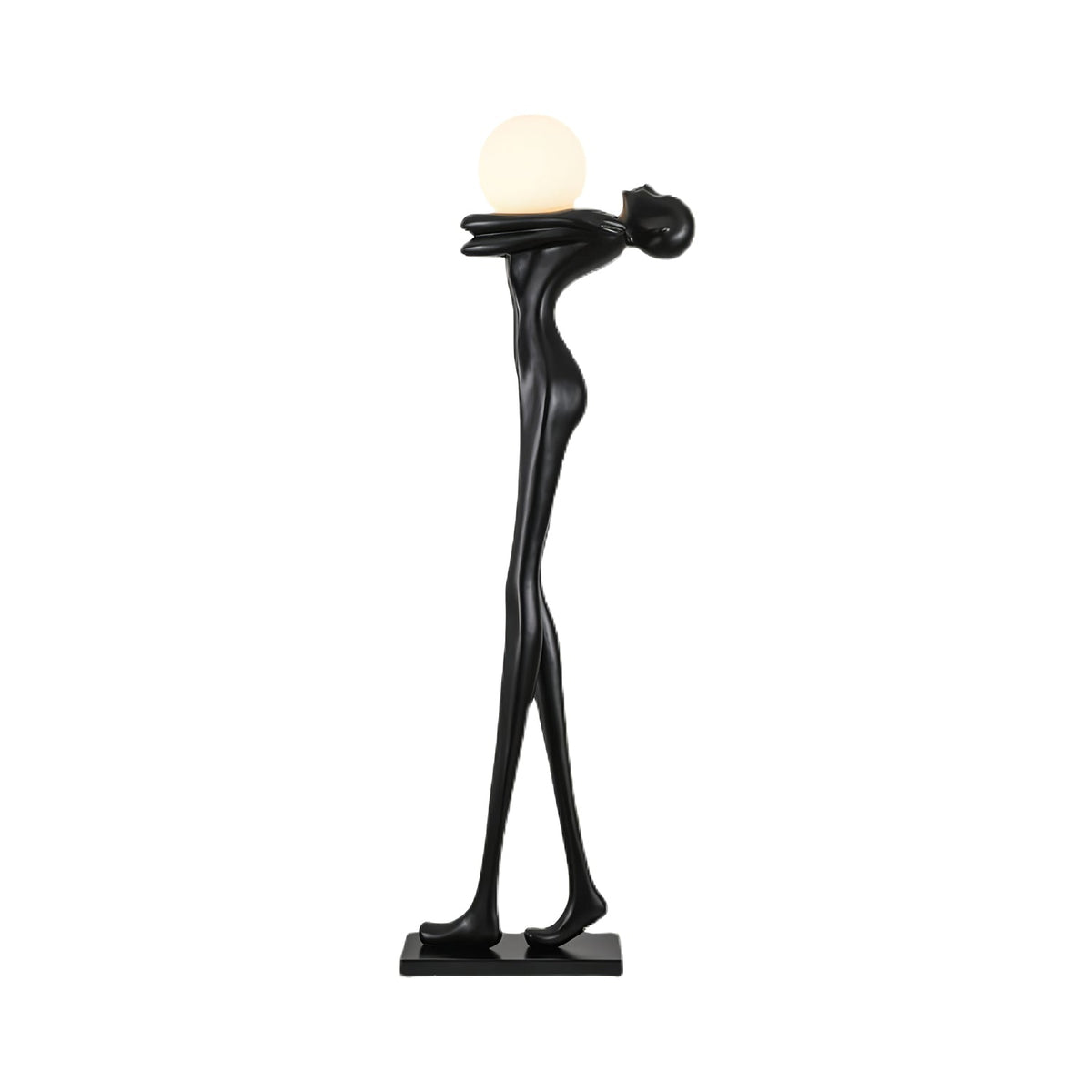 Ersolion skulpturel gulvlampe i glasfiber