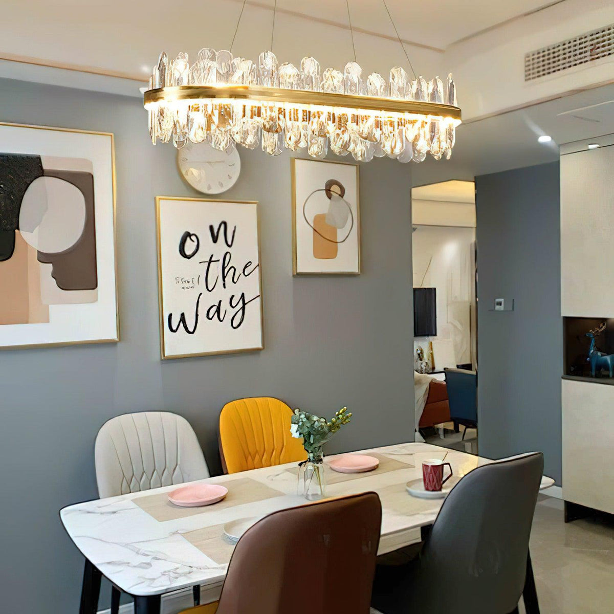 Candeeiro de teto luxuoso pós-moderno de cristal Xoriel