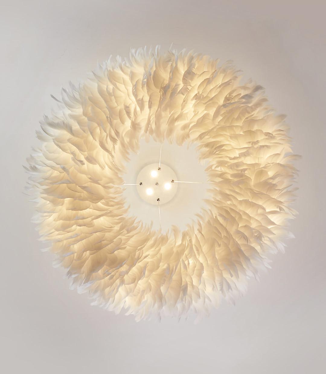 Deveno hengilampi með fjöðrum