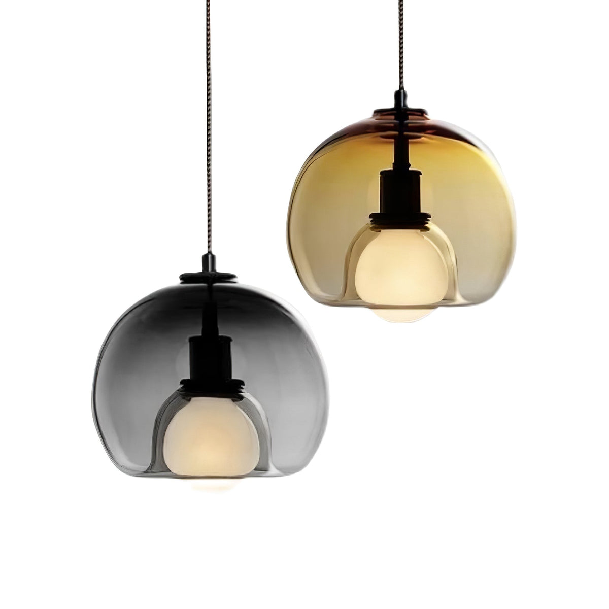 Eamver moderne pendellampe i glas