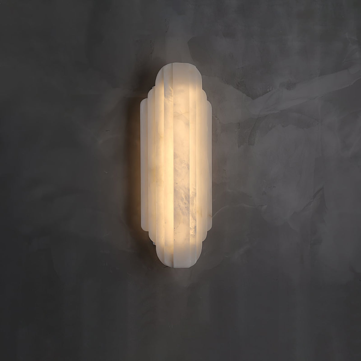 Avenanina vägglampa i art déco-stil med alabaster