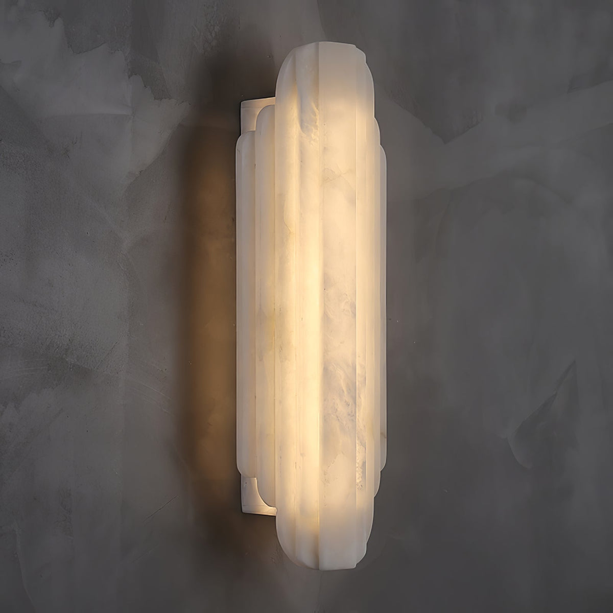 Avenanina vägglampa i art déco-stil med alabaster