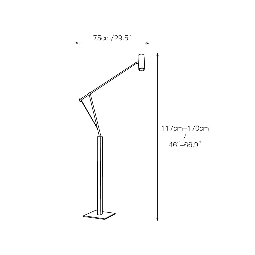 Rohe-gulvlampe