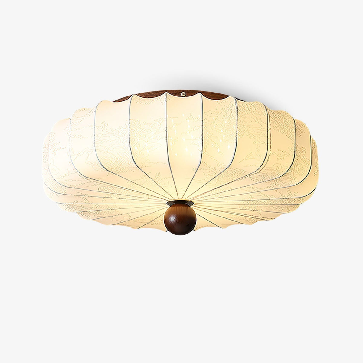 Lotus stilfuld loftlampe i stof