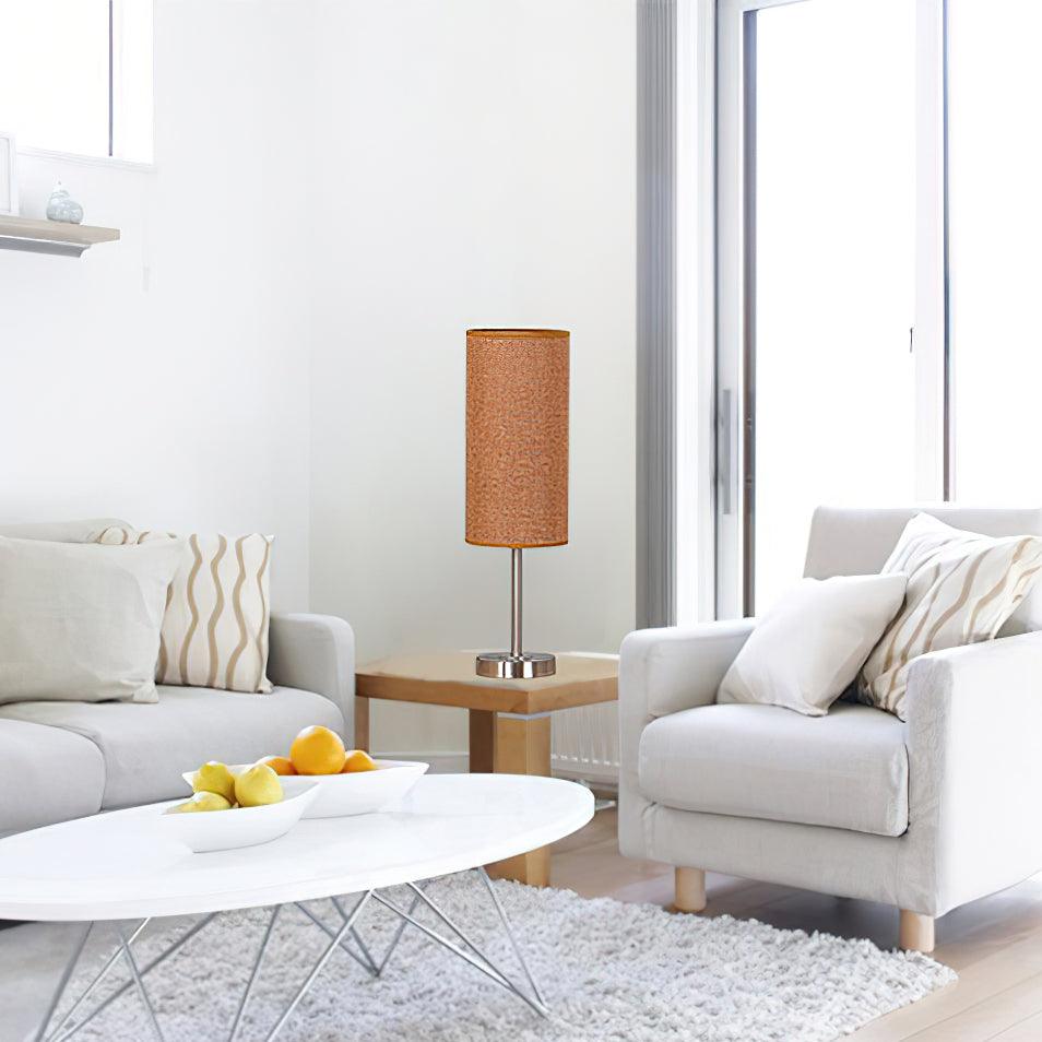 Candeeiro de mesa minimalista em tecido Brirel
