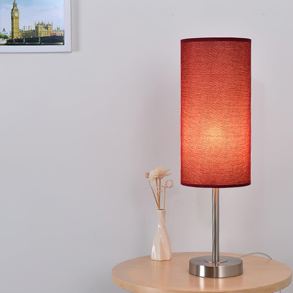 Candeeiro de mesa minimalista em tecido Brirel