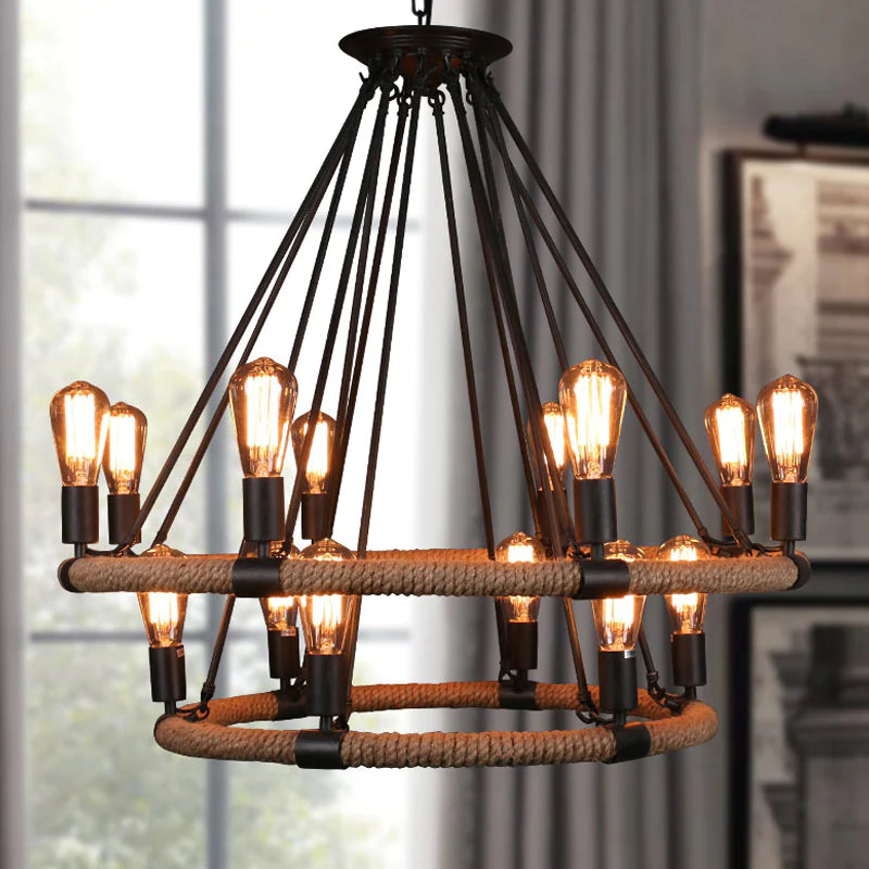 Epoch Design LED-pendellampe i sort metal til spisestue/stue