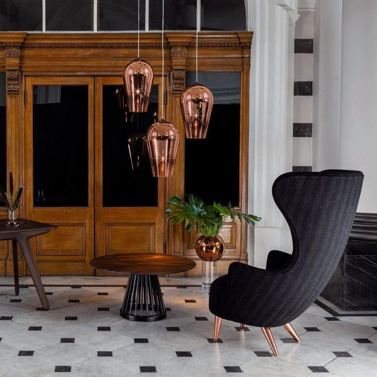 Adler modern pendellampa i glas