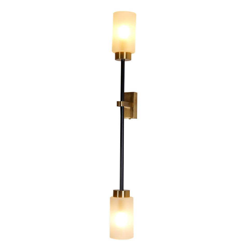 Tekas linjär vägglampa med cylindrar i glas