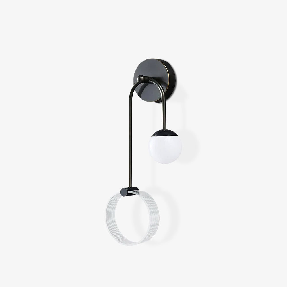 Aplique de parede Warren moderno e minimalista em latão com LED