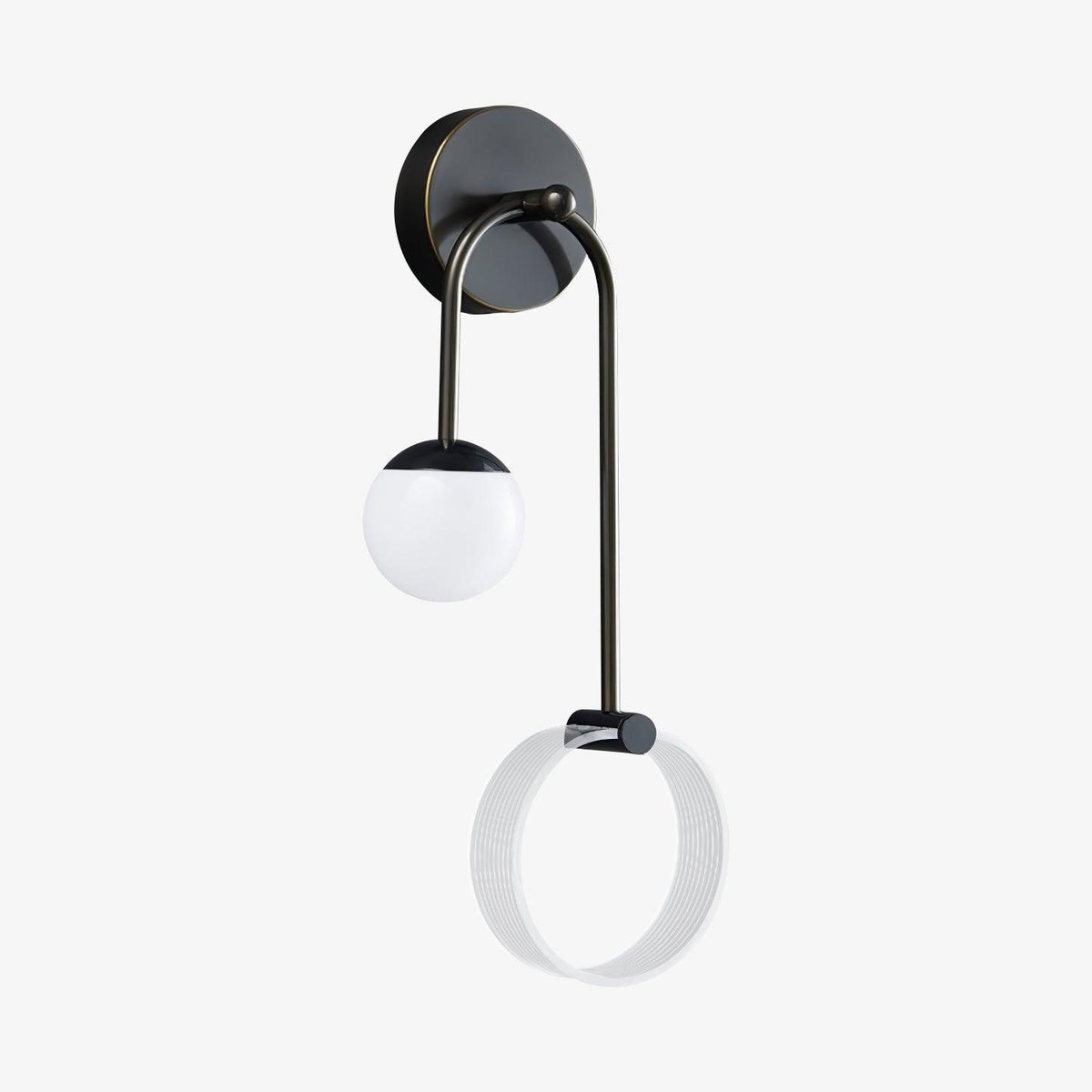 Aplique de parede Warren moderno e minimalista em latão com LED